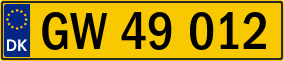 Truck License Plate